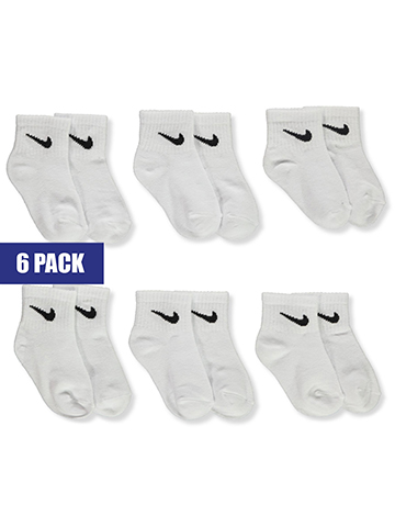 Nike Baby Boys' 6-Pack Quarter Socks - CookiesKids.com
