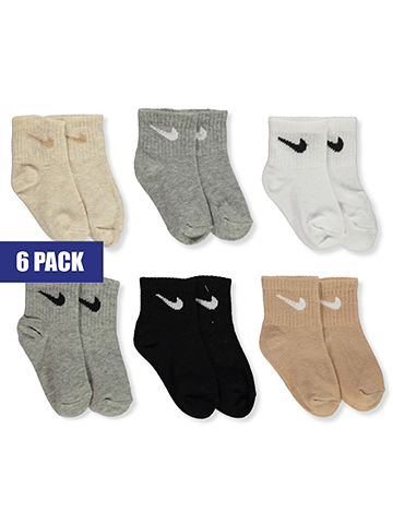 Nike Baby Boys' 6-Pack Quarter Socks - CookiesKids.com