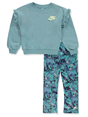 Nike Girls' 2-Piece Dolman Sleeve Sweatshirt Set Outfit - CookiesKids.com