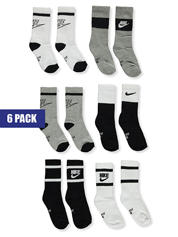 Nike Boys' 6-Pack Cushioned Crew Socks - CookiesKids.com