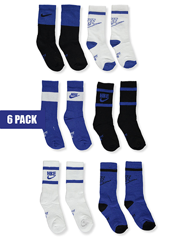 Nike Boys' 6-Pack Cushioned Crew Socks - CookiesKids.com