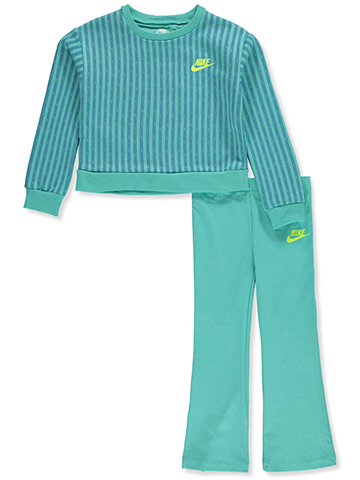 Nike Girls' 2-Piece Flare Leggings Set Outfit - CookiesKids.com