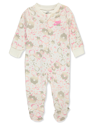 Nike Baby Girls' Floral Footed Coveralls - CookiesKids.com