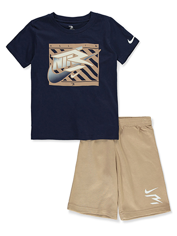 Nike Russell Wilson Boys' 2-Piece Shorts Set Outfit - CookiesKids.com