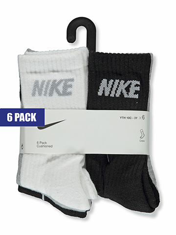Nike Boys' 6-Pack Crew Socks - CookiesKids.com