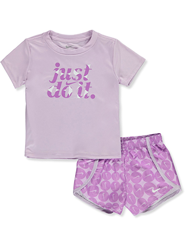 Nike Girls' 2-Piece Shorts Set Outfit - CookiesKids.com