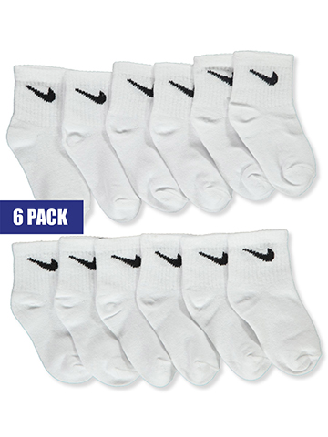 Nike Boys' 6-Pack Quarter Socks - CookiesKids.com