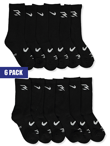 Nike Boys' Russell Wilson 6-Pack Crew Socks - CookiesKids.com