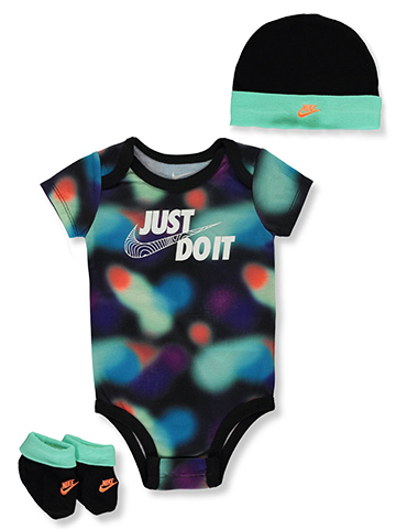 Nike Baby Boys 3-Piece Just Do It Box Gift Layette Set - CookiesKids.com