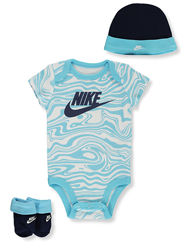 Nike Baby Boys 3-Piece Waves Box Gift Layette Set - CookiesKids.com