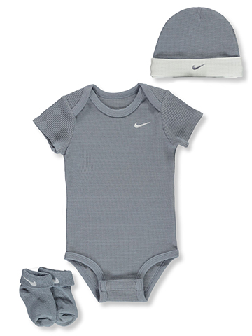 Nike Baby Boys 3-Piece Knit Box Gift Layette Set - CookiesKids.com