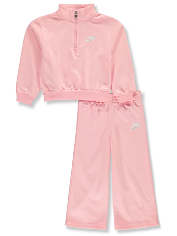 Nike Girls' 2-Piece Wide Leg Tracksuit Set Outfit - CookiesKids.com