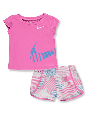 Nike Baby Girls' 2-Piece Sprinter Short Set Outfit - CookiesKids.com