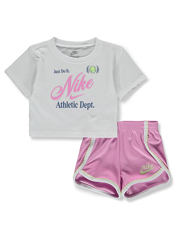 Nike Baby Girls' 2-Piece Shorts Set Outfit - CookiesKids.com