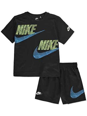 Nike Boys' 2-Piece Swoosh Shorts Set Outfit - CookiesKids.com