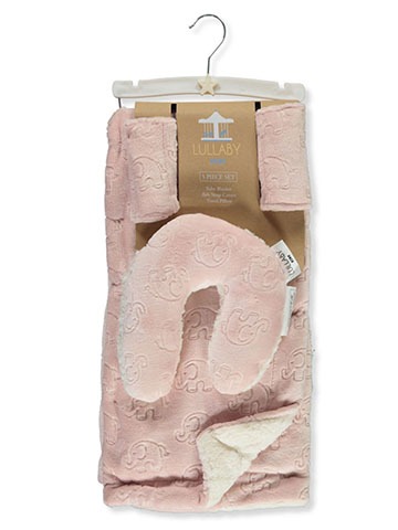 Lullaby Kids Baby Girls' 3-Piece Plush Blanket Set - CookiesKids.com