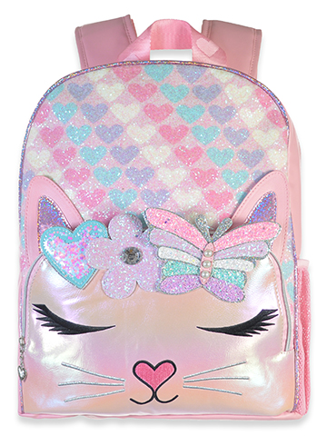 OMG Accessories Girls' Bella Butterfly Kitty Glitter Mini Backpack - CookiesKids.com