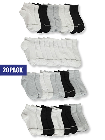 Aeropostale Boys' 20-Pack Quarter Socks - CookiesKids.com