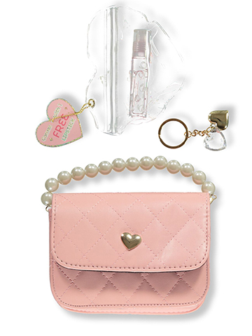 Willow & Ruby Girls' 3-Piece Heart Mini Handbag Set - CookiesKids.com