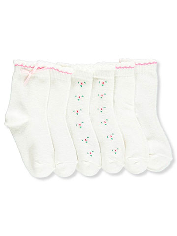 Big Oshi Baby Girls’ 3-Pack Crew Socks - CookiesKids.com