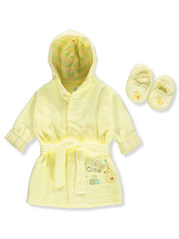 Baby dressing gown and slippers set Clearance
