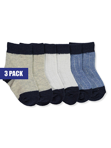 Big Oshi Baby Boys' 3-Pack Socks - CookiesKids.com