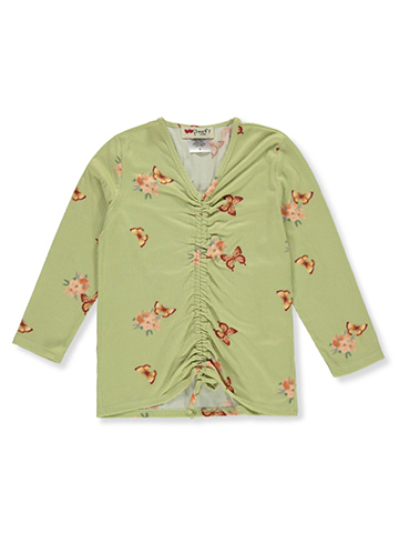 Poof Girl Girls' L/S Butterfly Top T-Shirt - CookiesKids.com