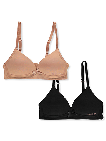 Bebe Girls' 2-Pack Wire-Free Micro Bra - CookiesKids.com