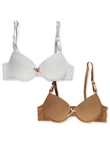 Rene Rofe Girls' 2-Pack Underwire Lace Bras - CookiesKids.com
