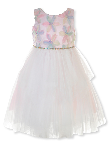 American Princess Girls' Rainbow Flower Dress - CookiesKids.com