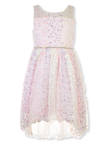 American Princess Girls' Hi-Lo Wildflower Dress - CookiesKids.com