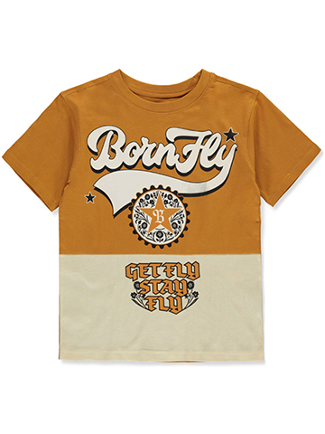 Bornfly Boys' Crest T-Shirt - CookiesKids.com