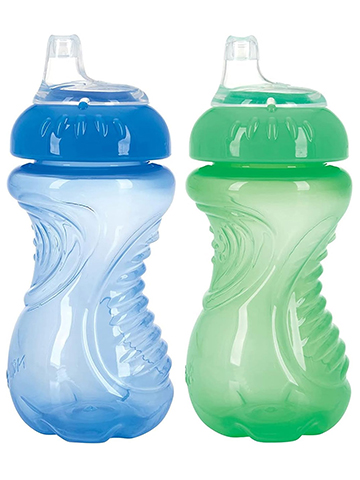 Nuby Easy Grip Spout Cup 2-Pack (10 oz.) - CookiesKids.com