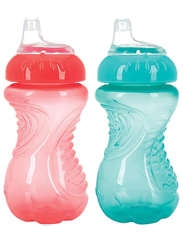 Nuby Easy Grip Spout Cup 2-Pack (10 oz.) - CookiesKids.com