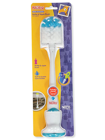 Nuby 2-in-1 Bottle & Nipple Brush - CookiesKids.com