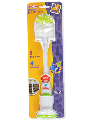Nuby 2-in-1 Bottle & Nipple Brush - CookiesKids.com