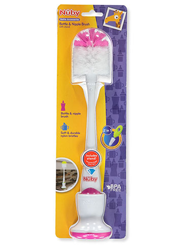 Nuby 2-in-1 Bottle & Nipple Brush - CookiesKids.com