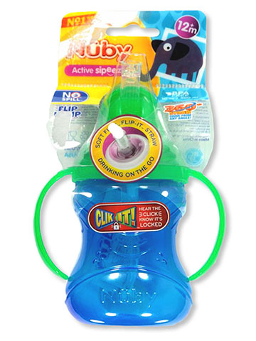 Nuby Active Sipeez Flip ’n Sip Sipper Cup (10 oz.) - CookiesKids.com