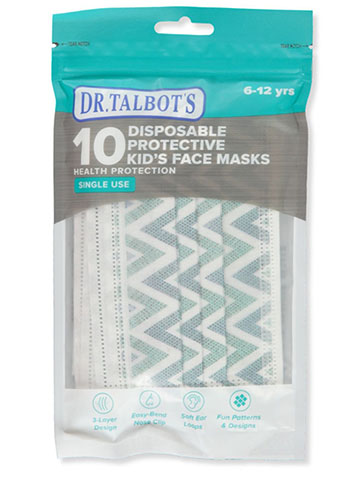 Dr. Talbots 10-Pack Disposable Protective Kids Face Masks - CookiesKids.com