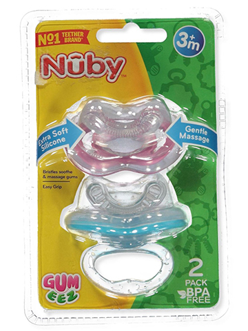 Nuby 2-Pack Easy-Grip Pacifiers - CookiesKids.com