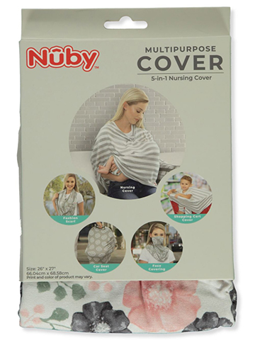 Nuby Girls' 5-in-1 Multi-Purpose Nursing Cover - CookiesKids.com