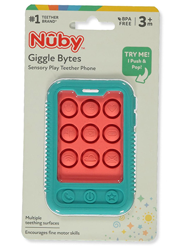 Nuby Baby Gigglebytes Phone Teether - CookiesKids.com