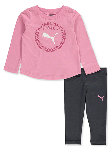 Puma Baby Girls' 2-Piece Leggings Set Outfit - CookiesKids.com
