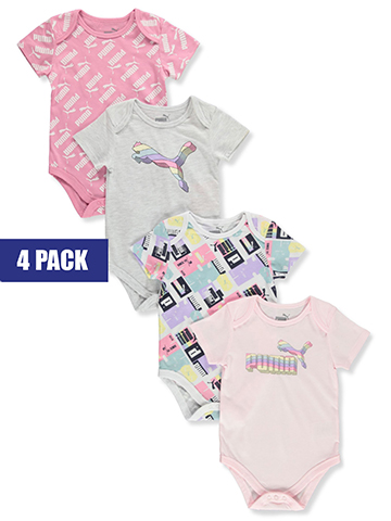 Puma Baby Girls' 4-Pack Bodysuits - CookiesKids.com