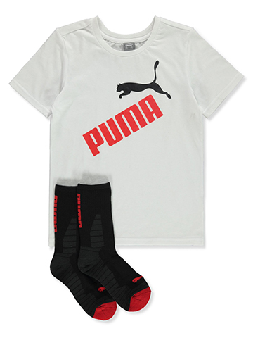 Puma Boys' 2-Piece T-Shirt Socks Set - CookiesKids.com