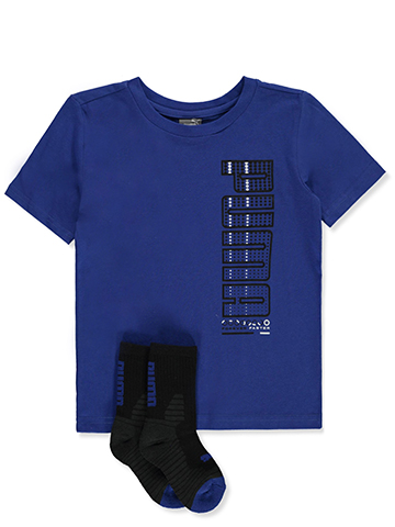 Puma Boys' 2-Piece Dot T-Shirt Socks Set - CookiesKids.com