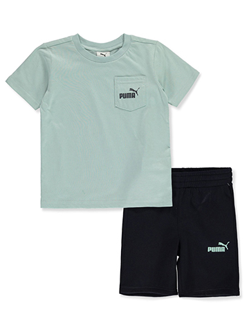 Puma Boys' 2-Piece Pounce Shorts Set Outfit - CookiesKids.com
