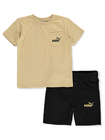 Puma Boys' 2-Piece Pounce Shorts Set Outfit - CookiesKids.com