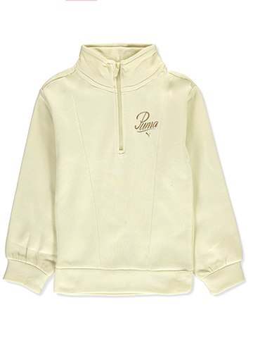 Puma Girls' Fleece Quarter Zip Track Jacket - CookiesKids.com