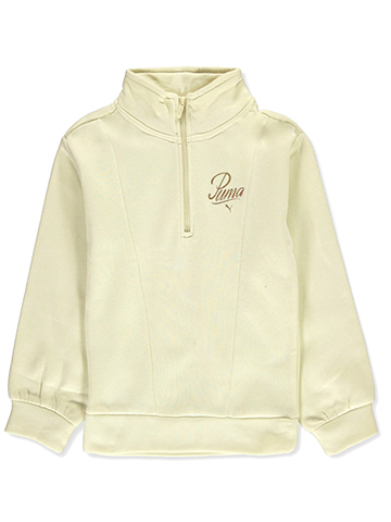 Puma Girls' Fleece Quarter Zip Track Jacket - CookiesKids.com